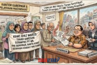 foto istimewa : Sebuah gambar kalikatur Gubernur dan ketua satgas