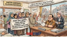 foto istimewa : Sebuah gambar kalikatur Gubernur dan ketua satgas 