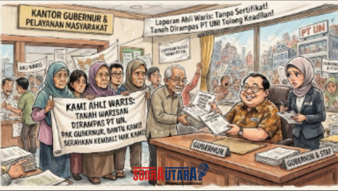 foto istimewa : Sebuah gambar kalikatur Gubernur dan ketua satgas