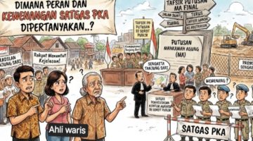 foto istimewa : foto kalikatur terkait peran Satgas KPA dipertanyakan lindungi warga tanjung