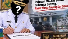 foto istimewa : Gubernur sulteng Lakukan penandatanganan tangan kontrak politik bersama warga tanjung saat kampanye politiknya