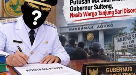 foto istimewa : Gubernur sulteng Lakukan penandatanganan tangan kontrak politik bersama warga tanjung saat kampanye politiknya 