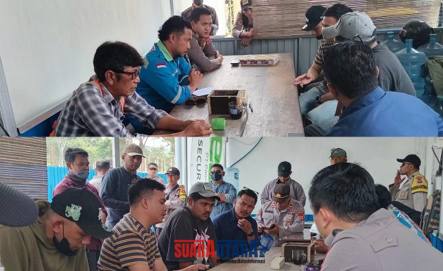 foto istimewa : Tampak Perwakilan PT PAU saat Lakukan Mediasi Terkait permasalahan yang terjadi di kalangan warga