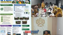 foto istimewa : Kadis Perkimtan Mulsandi.ST, MT.saat Memperlihatkan Stafnya dalam ruang pengumpulan Data yabg masuk Melalui Barcode dan Kabid Perumahan Rusli Tongko Serta tanda Panah ke Barcode 
