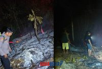 foto istimewa : Warga pemilik lahan bakar rumput dan terus membesar