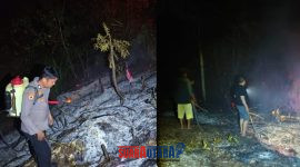 foto istimewa : Warga pemilik lahan bakar rumput dan terus membesar 