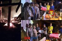foto istimewa : Tim Dinsos Serahkan bantuan pada warga terkena musibah