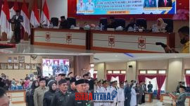 foto istimewa : Bupati Ir H Amirudin.SP.MP.MM Saat lakukan pengambilan sumpah jabatan di Saksikan d