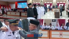 foto istimewa : Bupati banggai Ir H.Amirudin.SP.MP.MM saat lakukan sumpah Jabatan