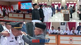 foto istimewa : Bupati banggai Ir H.Amirudin.SP.MP.MM  saat lakukan sumpah Jabatan 