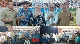 foto istimewa : Saat bersama para Staf dan Forum Kades Se-Kecamatan Kintom