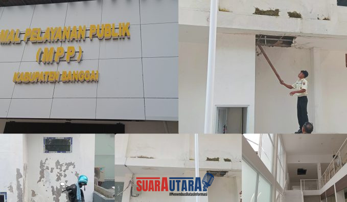 foto istimewa : Beginilah Hasil pengerjaan. Renovasi DPMPTSP Banggai yang menelan anggaran Rp2,44 miliar