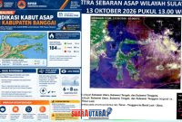 foto istimewa : Kaban BPBD banggai Menghimbau warga Waspada Kabut asap