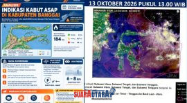 foto istimewa : Kaban BPBD banggai Menghimbau warga Waspada Kabut asap