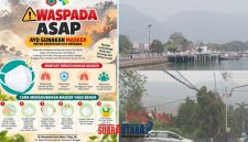 foto istimewa : Tampak Brosur peringatan Dari Pemda banggai dan BPBD, Dinkes serta begini kondisi Udara kota luwuk