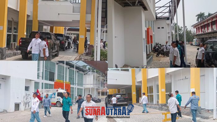 foto istimewa : Dinas PUPR Banggai I Putu Jati Arsana Dan Pihak Kontraktor Langsung Respon Pemberitaan dan  Cek kondisi Bangunan