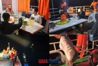 foto istimewa : Tim SAR Berhasil Evakuasi Tiga Korban korban pemancing di dekat Pulau tikus dalam keadaan selamat.