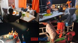 foto istimewa  : Tim SAR Berhasil Evakuasi Tiga Korban korban pemancing di dekat Pulau tikus dalam keadaan selamat.