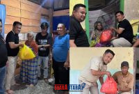 foto istimewa : Kadinsos Lansung Serahkan Bantua Sembako pada Lansia dan warga Distabilitas di dampingi kabid