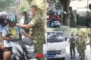 foto istimewa  : Dandim 1308/LB Letkol Inf Cepi  turun langsung Bagikan Masker pada Masyarakat yang melintas di depan Kodim