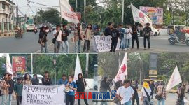 foto istimewa  : Gelar Aksi SMI tuntutan atasi kabut asap dan kinerja Presiden Prabowo