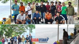 foto istimewa : Lurah Giat Bersih RTH Kilo 5 dan pesan Jaga Kebersihan serta Keamanan 
