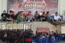 foto istimewa : Kapolresta Banggai Kombes Pol Hendri Yulianti.S.I.K.M.H, bersama Dandim 1308/LB Letko Inf Cepi Kartiwa.S.Pd dan Kadispora Drs Yori Ntoi 