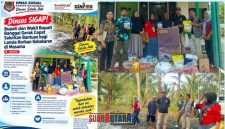 foto istimewa  : Saat Tim Dinsos Salurkan Bantuan Bupati Banggai Untuk Lansia Korban Kebakaran di masama