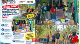 foto istimewa  : Saat Tim Dinsos Salurkan Bantuan Bupati Banggai Untuk Lansia Korban Kebakaran di masama