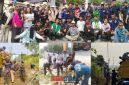 foto istimewa  : Tampak Camat dan lurah serta para anggota dan Staf ikut turun langsung pembagian 