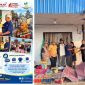 foto Istimewa  : Hariadi Bola.SH Bersama Tim Serahkan Bantuan Korban Kebakaran kepada Warga