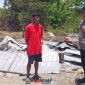 foto istimewa : Pemilik Rumah dan anggota  polsek 