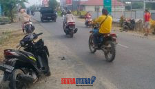 foto istimewa : Tampak BB kendaraan Yang tabrakan depan PLN Toili 