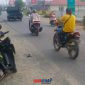 foto istimewa : Tampak BB kendaraan Yang tabrakan depan PLN Toili 