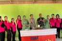 foto istimewa : Kapolsek Lamala Bersama Jajarannya dan Ibu Bhyangkari sambangi Kantor koramil