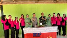 foto istimewa : Kapolsek Lamala Bersama Jajarannya dan Ibu Bhyangkari sambangi Kantor koramil