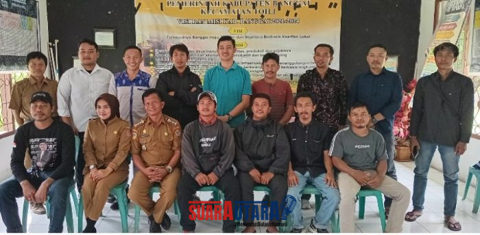 foto istimewa  : Thum Bakri Baju Putih Terpilih Ketua KT Toili camat Apresiasi pada kepengurusan KT yang baru
