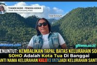 foto istimewa : Pemuda  ASOKA ( Anak Soho Kampung Atas ) Thamin Nasir yang lahir dan besar di Kampung asam